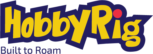 HobbyRig logo with bold geometric lettering representing a modern RC and hobby brand