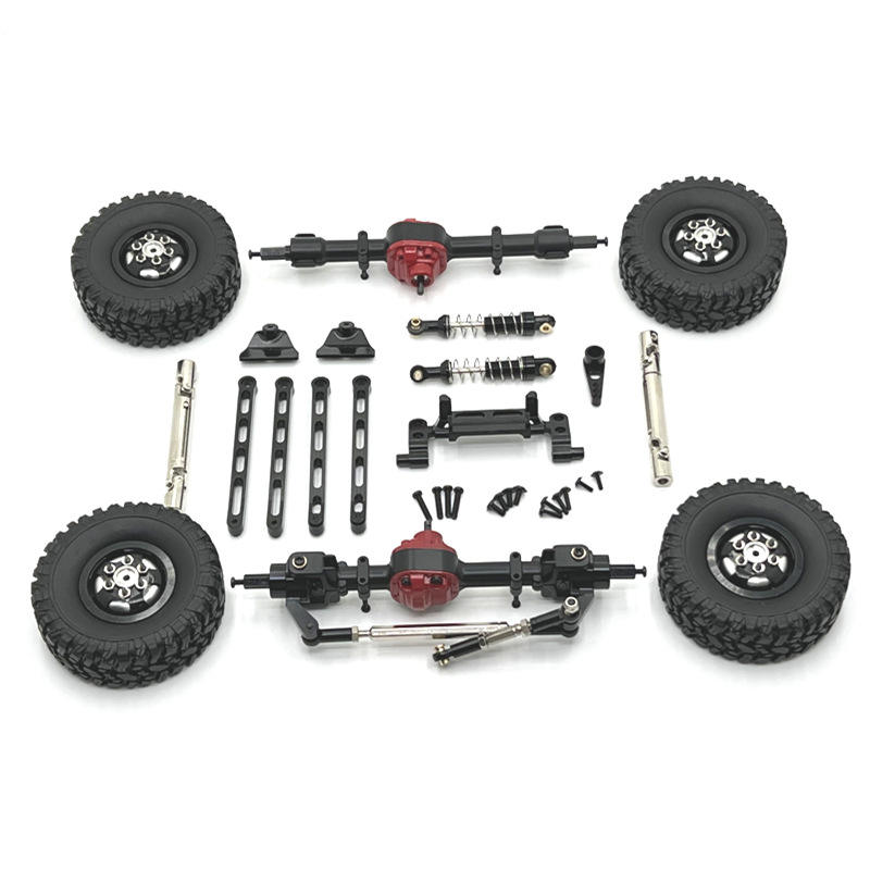MN Model 1/12 MN82 LC79 MN78 RC Car Metal Upgrade Vulnerable Kit with Upgraded Tires