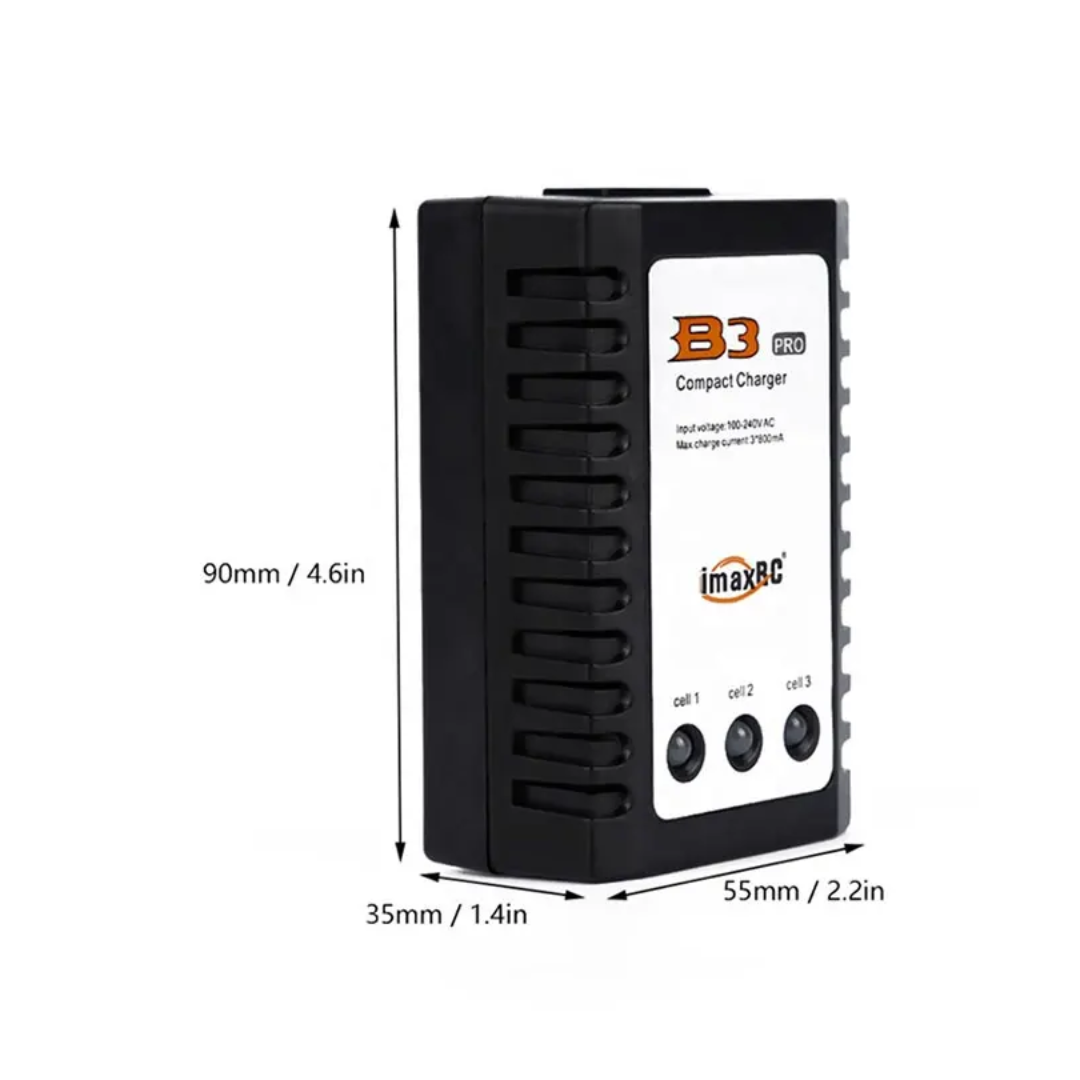 B3 Pro Compact Balance Charger 10W AC 100 - 240V for 2S 3S 7.4V 11.1V Lithium LiPo Battery - Image 4